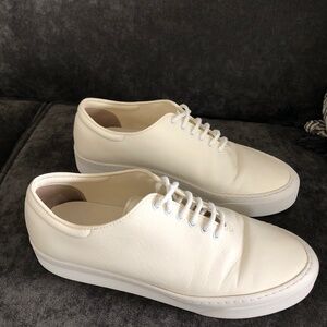 The Row Marie H Leather Sneakers, Size 39.5 fits US 8.5
